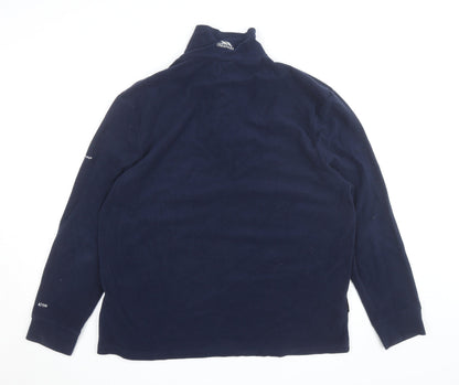 Trespass Men's Blue 2XL Fleece 1/2 Zip Activewear Jacket