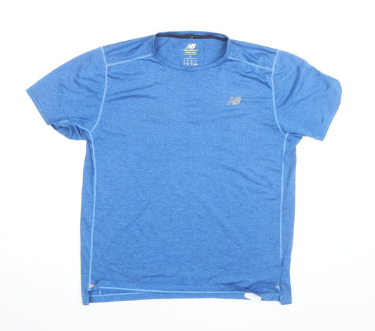New Balance Men’s Blue L Athletic Moisture Wicking Running T-Shirt