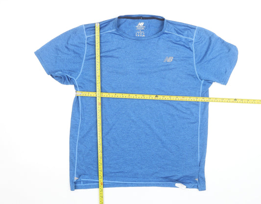 New Balance Men’s Blue L Athletic Moisture Wicking Running T-Shirt