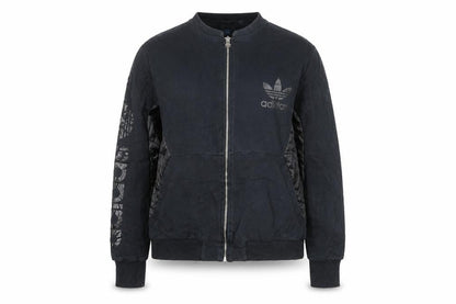 Adidas Women's Black Full Zip Sweatshirt M Cotton Blend Casual