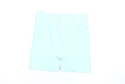 Kappa Womens Blue Seamless Biker Shorts Size S Active Gymwear