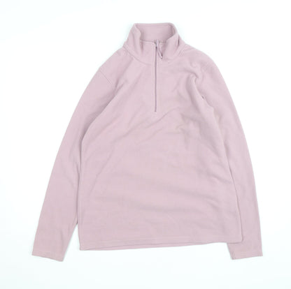 Mountain Warehouse Women Pink Fleece 1/4 Zip Activewear Jacket M