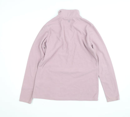 Mountain Warehouse Women Pink Fleece 1/4 Zip Activewear Jacket M