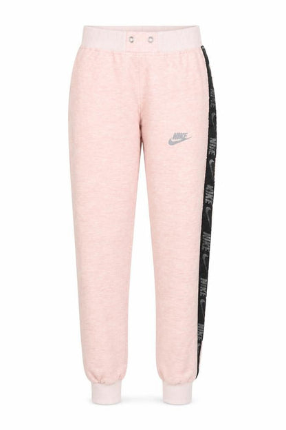 Nike Women's Pink Jogger Sweatpants L Elastic Waist Tapered Fit
