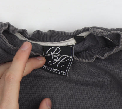 Beck & Hersey Women's Grey Pullover Sweatshirt Size 6 Cotton Blend