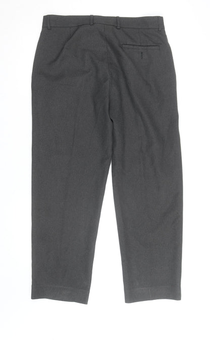 Debenhams Men Black 34 Short Dress Pants Polyester Blend Classic Fit