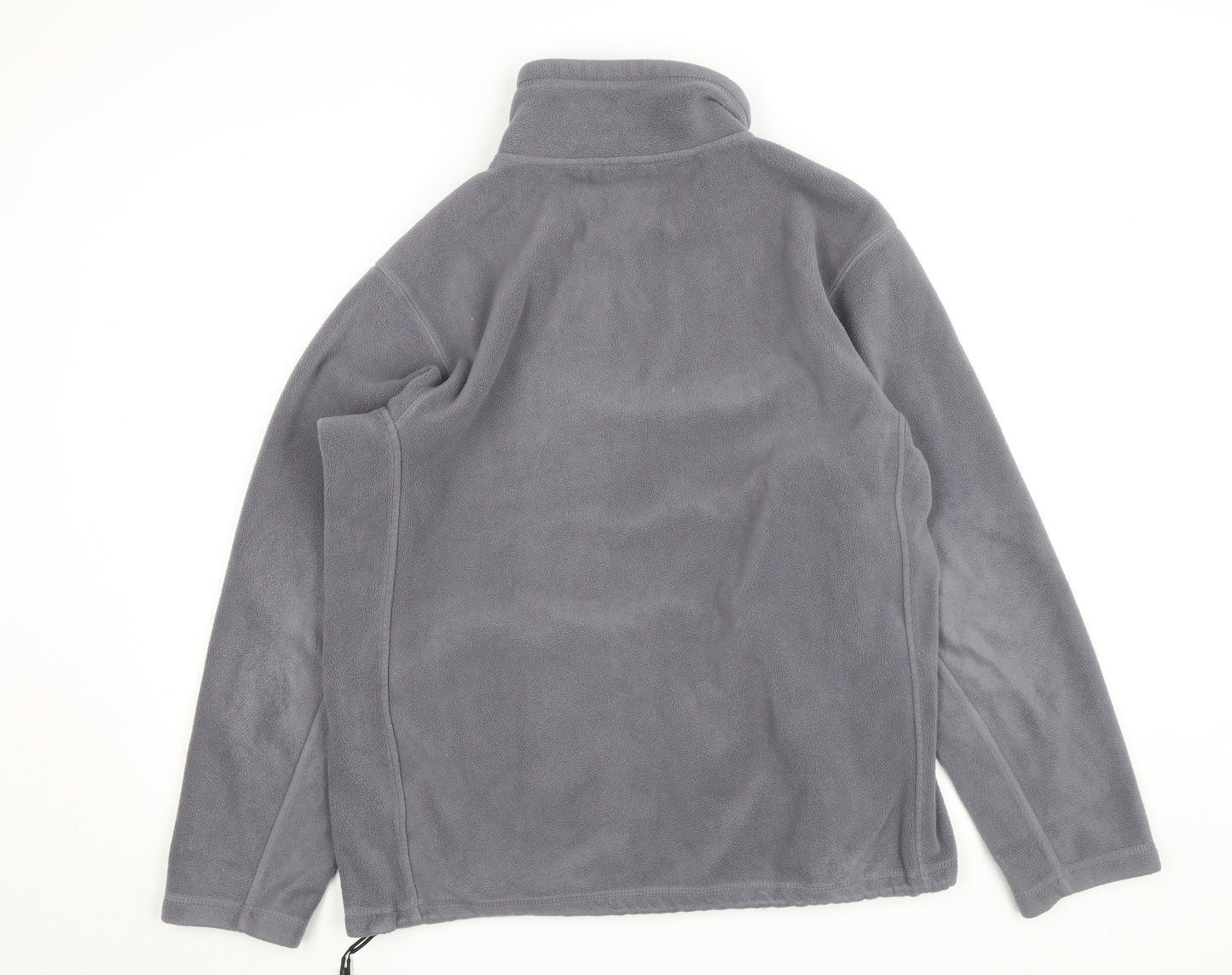 Russell Mens Grey Fleece Full Zip Basic Jacket Size L