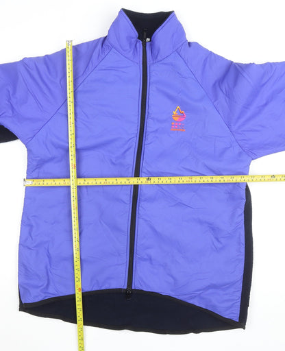 Karrimor Men’s Purple Windbreaker Jacket XL Fleece Lined Outdoor Coat