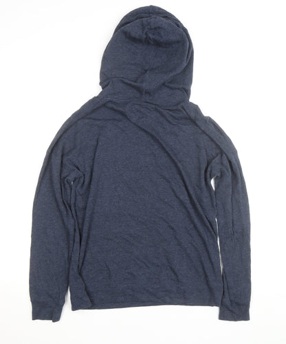 Element Womens Navy Blue Pullover Hoodie Size M Cotton Blend
