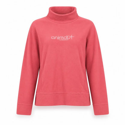Animal Womens Pink Fleece Active Jacket Size 10 Lightweight Pullover
