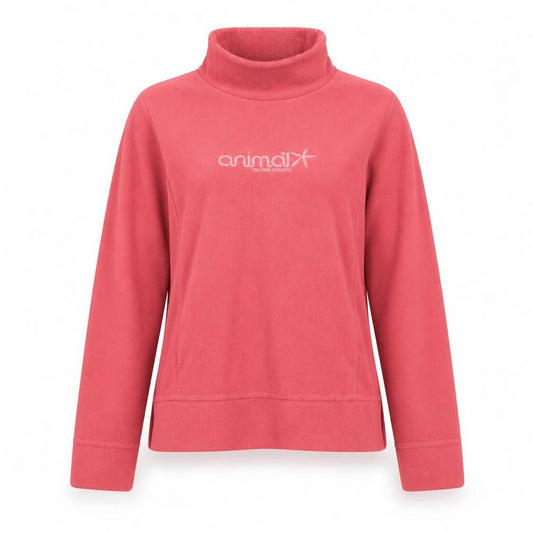 Animal Womens Pink Fleece Active Jacket Size 10 Lightweight Pullover