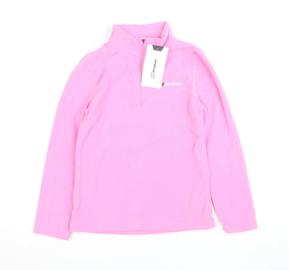 Berghaus Girls Pink 1/4 Zip Fleece Activewear Jacket 11-12 Years