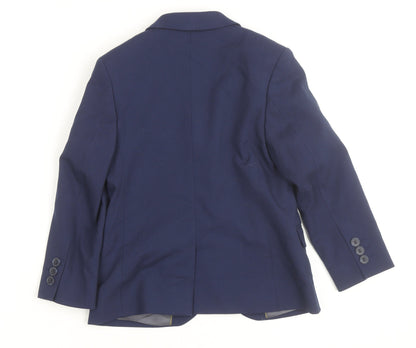 Next Boys Blue Formal Single-Breasted Blazer Jacket 8 Years