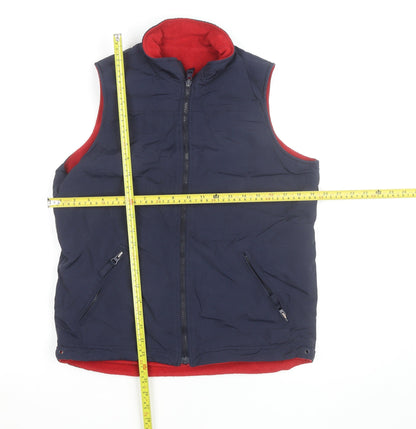 St. Bernard Men's Blue Fleece Lined Bodywarmer Waistcoat Size S