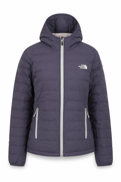 The North Face Women's Purple Hooded Puffer Jacket Size S