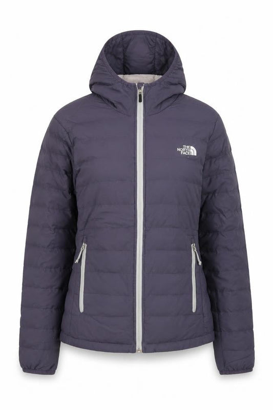 The North Face Women's Purple Hooded Puffer Jacket Size S