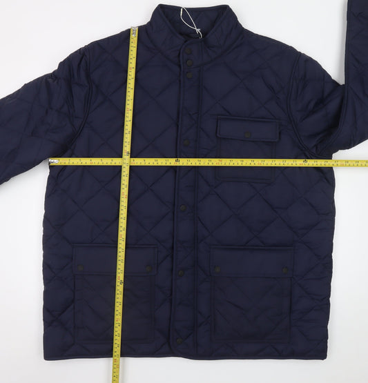 Marks and Spencer Men's Blue 3XL Quilted Padded Jacket