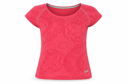 TOG24 Women's Pink Floral Short Sleeve Cotton T-Shirt UK 10-12