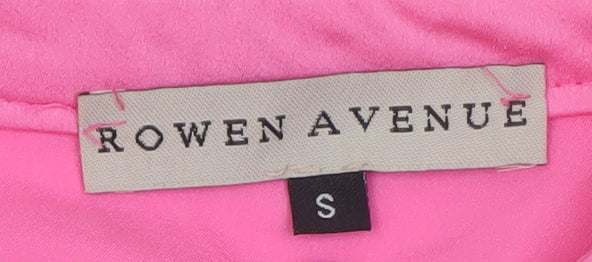 Rowen Avenue Women’s Pink Ruffle Sleeveless Blouse Size S