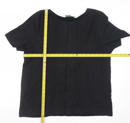 Carolyn Donnelly The Edit Women's Black Linen Blouse UK 10