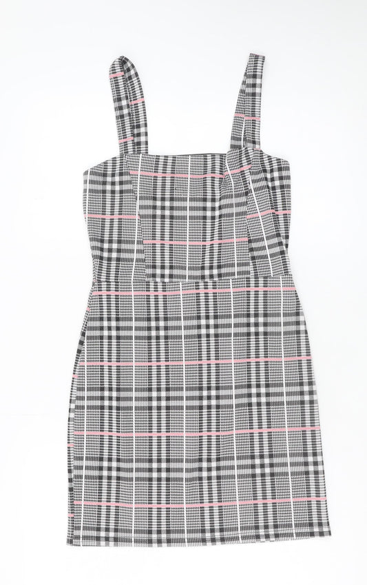 I Saw It First Women’s Multicoloured Check Pinafore Dress Size 8
