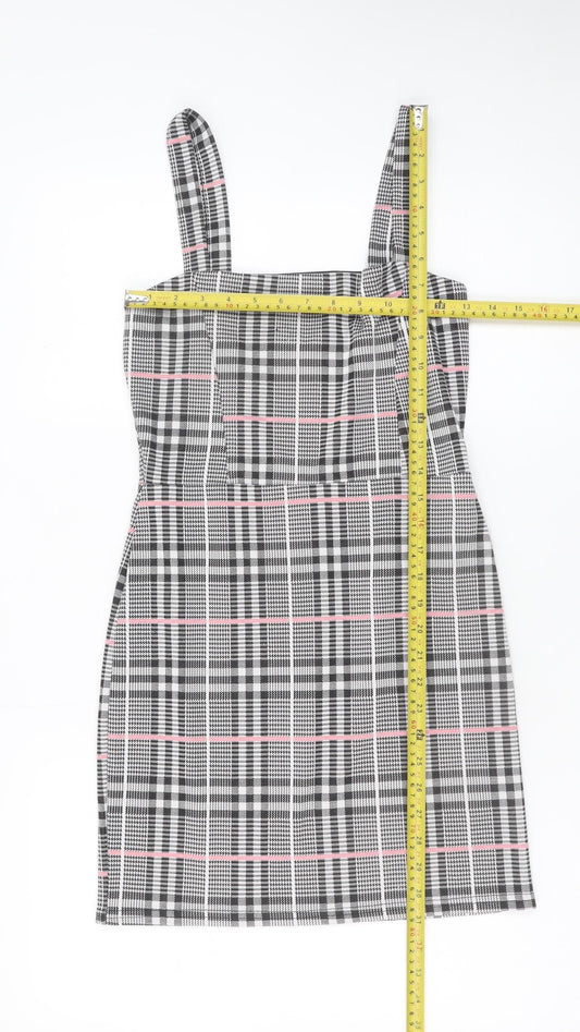 I Saw It First Women’s Multicoloured Check Pinafore Dress Size 8