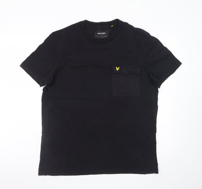 Lyle & Scott Men's Black Cotton Crew Neck Pocket T-Shirt Size L