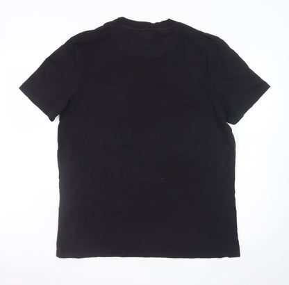 Lyle & Scott Men's Black Cotton Crew Neck Pocket T-Shirt Size L