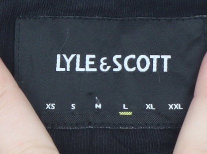 Lyle & Scott Men's Black Cotton Crew Neck Pocket T-Shirt Size L