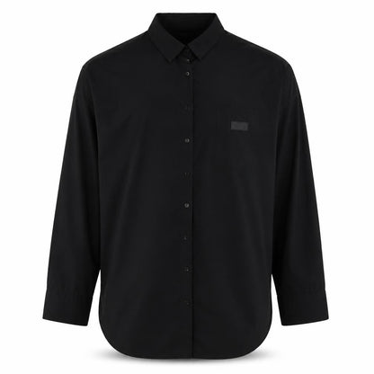Fila Men's Black Long Sleeve Nylon Button-Up Shirt Size 20