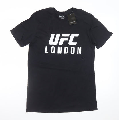 UFC Men Black M Graphic Sports T-Shirt Cotton London Fight Night