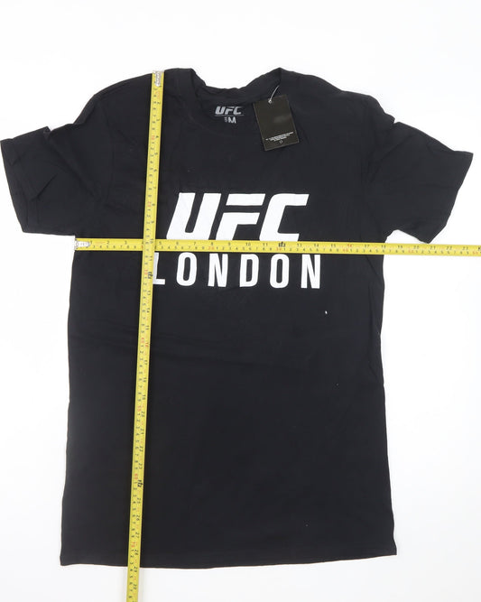 UFC Men Black M Graphic Sports T-Shirt Cotton London Fight Night