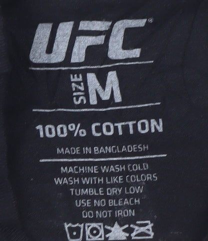 UFC Men Black M Graphic Sports T-Shirt Cotton London Fight Night