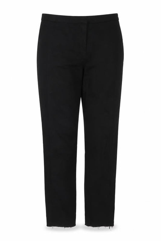 MNG Womens Black Slim Trousers Size 10 Cotton Stretch Workwear