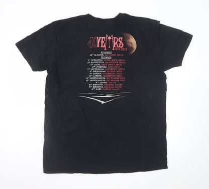 Gildan Men’s Black XL War of The Worlds Music Graphic T-Shirt