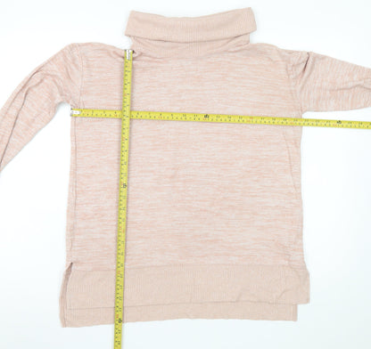 GAP Womens Beige Roll Neck Jumper Medium Long Sleeve Soft Knit
