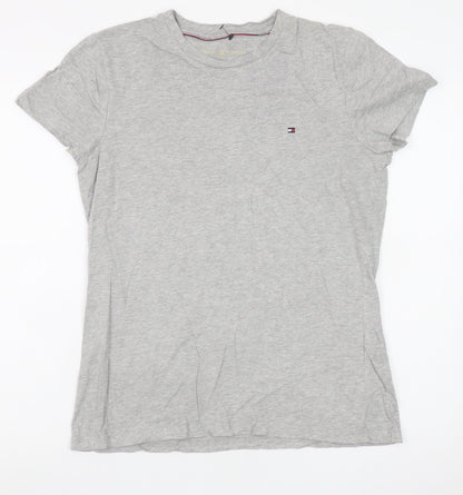Tommy Hilfiger Men's Grey Cotton Jersey Crew Neck T-Shirt M