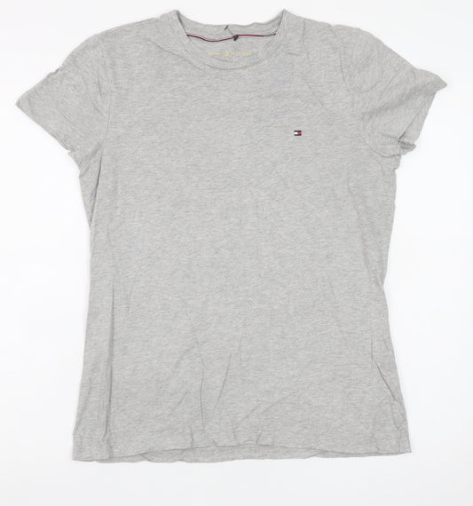 Tommy Hilfiger Men's Grey Cotton Jersey Crew Neck T-Shirt M