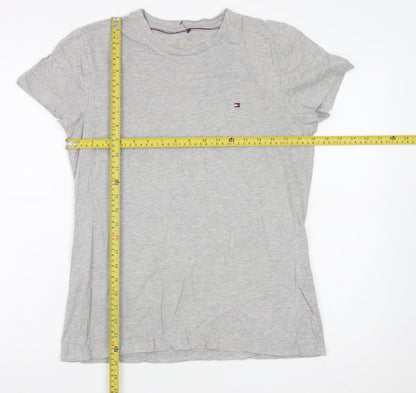 Tommy Hilfiger Men's Grey Cotton Jersey Crew Neck T-Shirt M