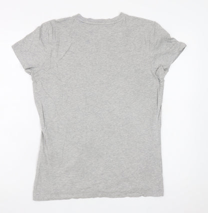 Tommy Hilfiger Men's Grey Cotton Jersey Crew Neck T-Shirt M