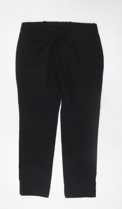 Zara Woman Black Slim Fit Tailored Trousers Size 12
