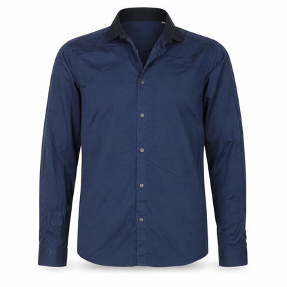 Jack & Jones Men’s Blue Slim Fit Long Sleeve Button-Up Shirt Size M