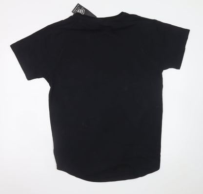 Beck & Hersey Men's Black XL Cotton Graphic Tiger T-Shirt