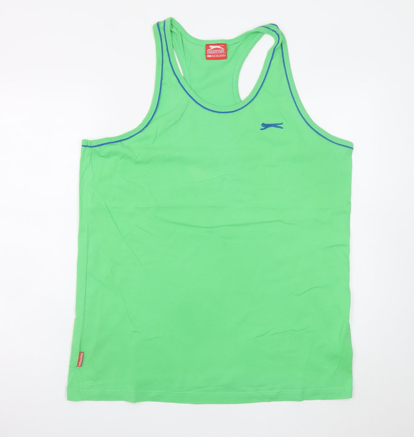 Slazenger Men's Green XL Sleeveless Athletic T-Shirt