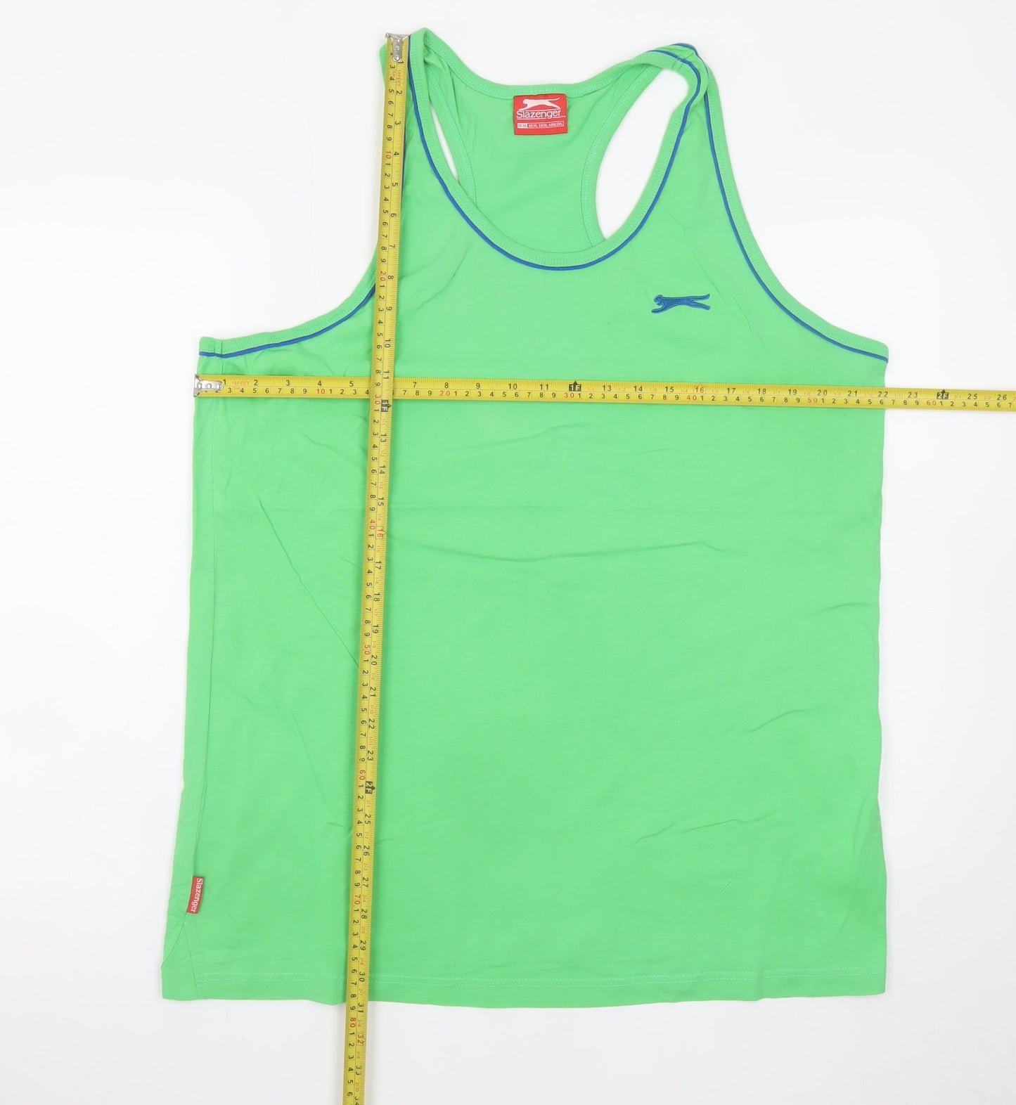 Slazenger Men's Green XL Sleeveless Athletic T-Shirt