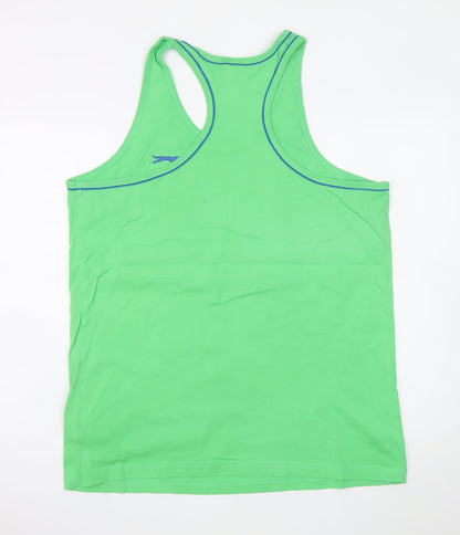 Slazenger Men's Green XL Sleeveless Athletic T-Shirt
