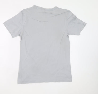 Jordan Boys Grey 12-13 Years Sports Graphic Cotton T-Shirt