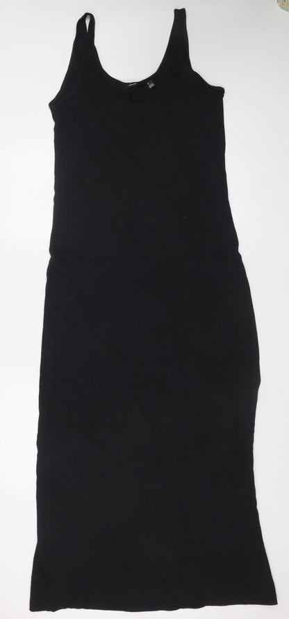 Vero Moda Women's Black Sleeveless Midi Slip Dress Size L