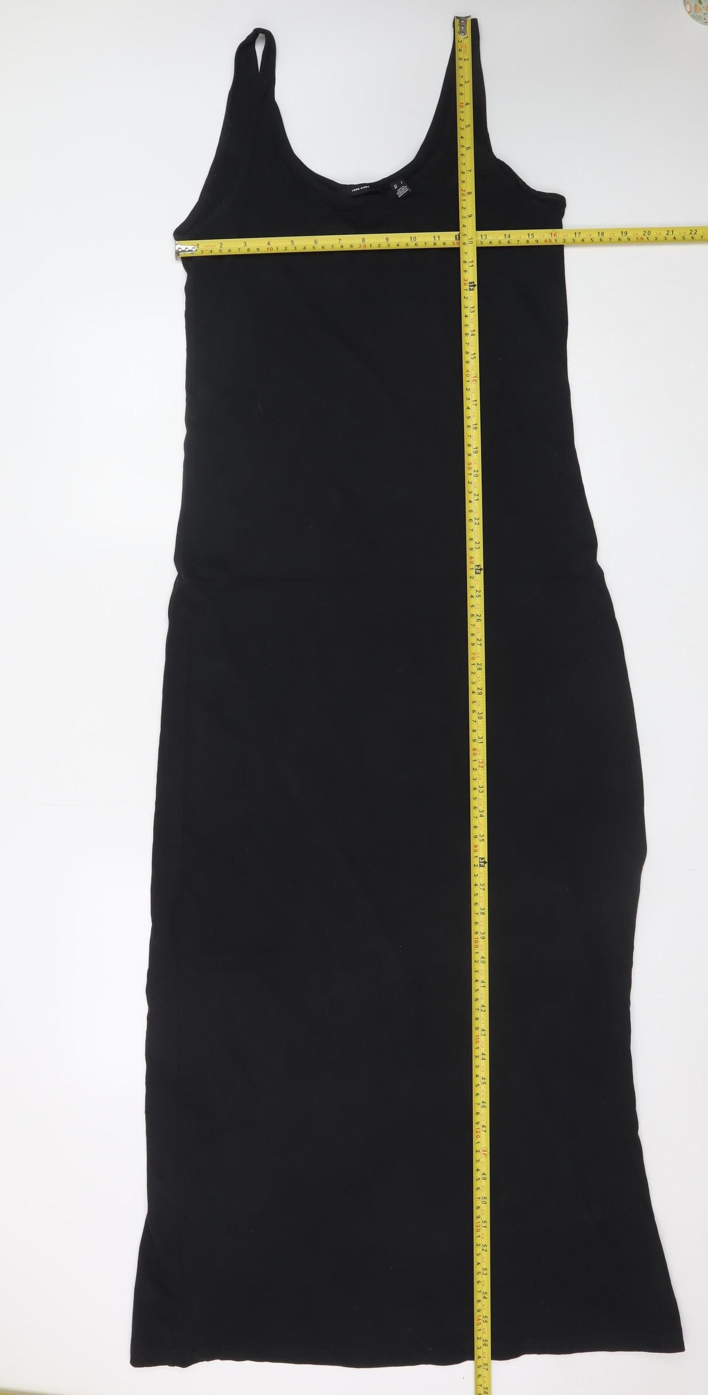 Vero Moda Women's Black Sleeveless Midi Slip Dress Size L