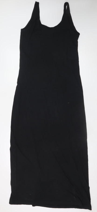 Vero Moda Women's Black Sleeveless Midi Slip Dress Size L